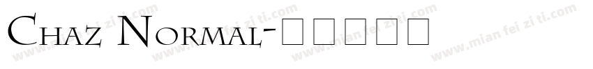 Chaz Normal字体转换